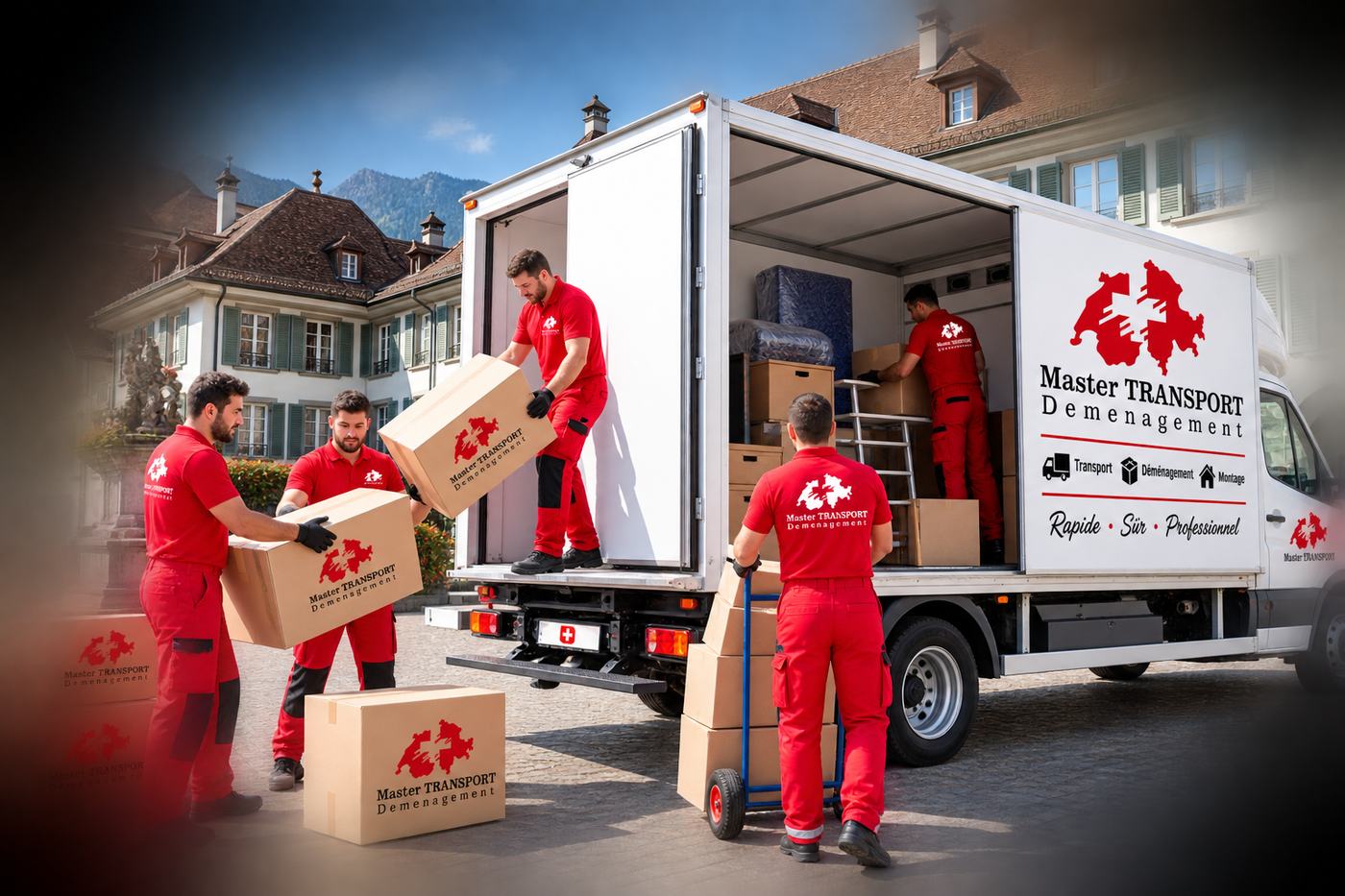 Master Transport Déménagement — camion et équipe en intervention