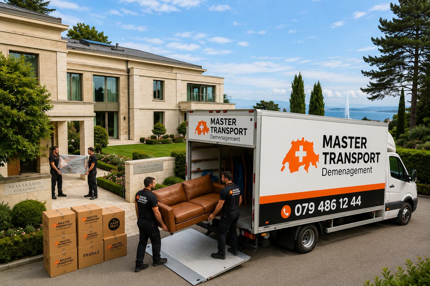 Master Transport Déménagement — camion et équipe en intervention